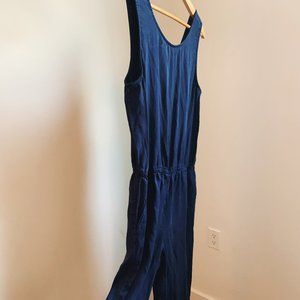 Navy Tencile Jumpsuit